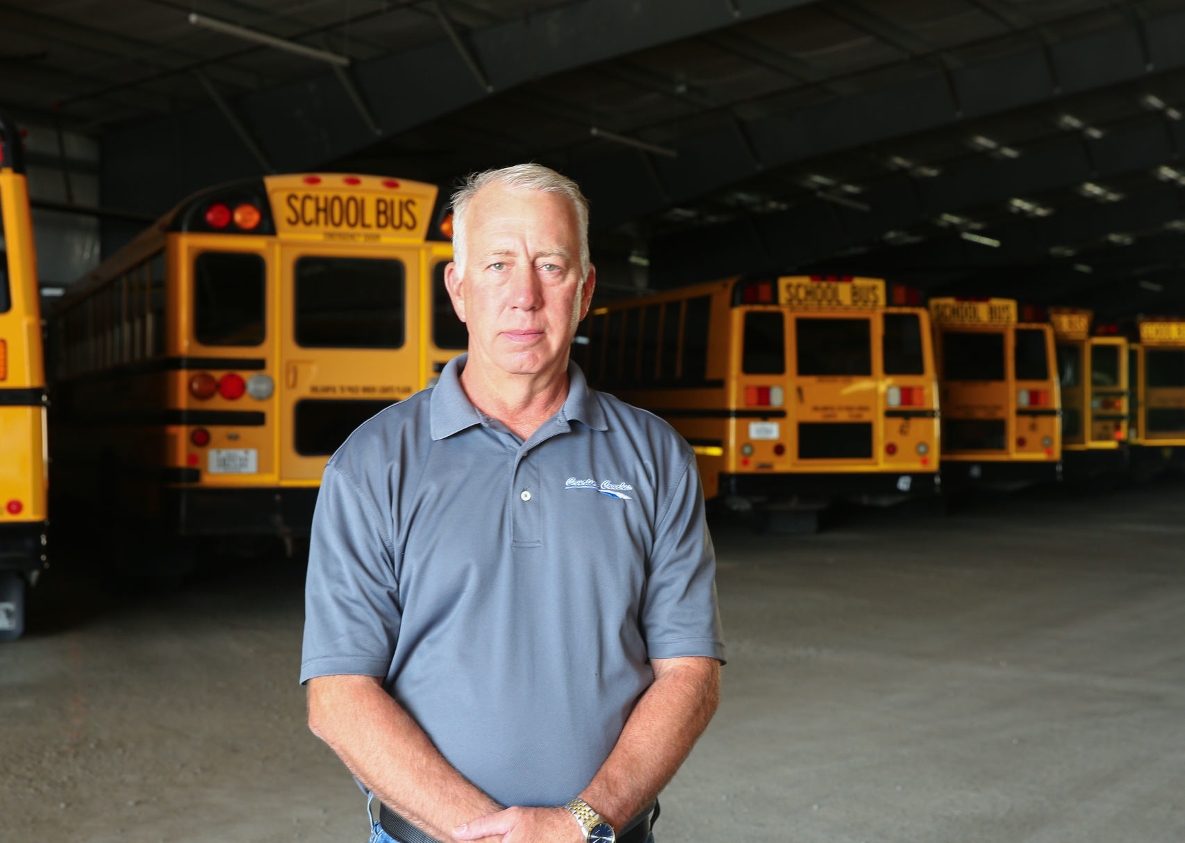 John Regan - bus barn